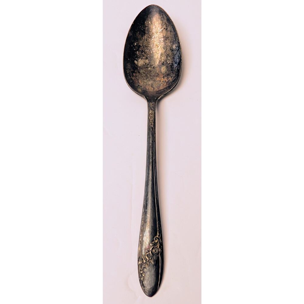 Vtg Oneida Community Tudor Plate Tablespoon QUEEN BESS II Silverplate 1946 Spoon
